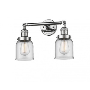 Bell - 2 Light - 16 inch - Polished Chrome - Adjustable Bath Vanity Light