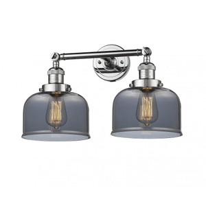 Bell - 2 Light - 19 inch - Polished Chrome - Adjustable Bath Vanity Light