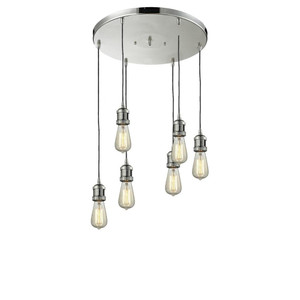 Bare Bulb 6 Light Multi-Pendant