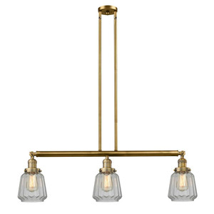 Chatham - 3 Light - 39 inch - Brushed Brass - Stem Hung - Adjustable Island Light