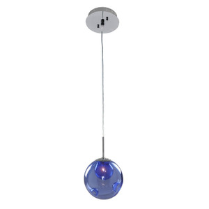 Meteor 6 Inch Pendant – Chrome – 309510CH/SAPPH