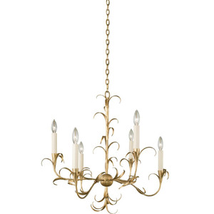 Ainsley 26 Inch Chandelier – Oxidized Gold Leaf – 505471OL