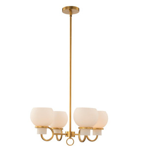 Ascher 22 Inch Chandelier – Winter Brass – 513071WB