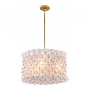 Flair 22 Inch Pendant – Oxidized Gold Leaf – 520055OL