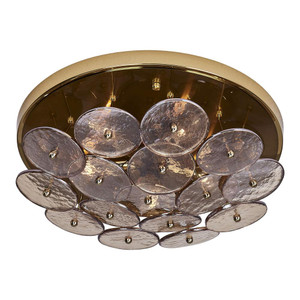 Hortensia 19 Inch Flush Mount – Polished Winter Brass – 521545PWB