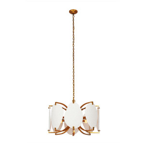 Aliform 28 Inch Pendant – Oxidized Gold Leaf – 525456OL