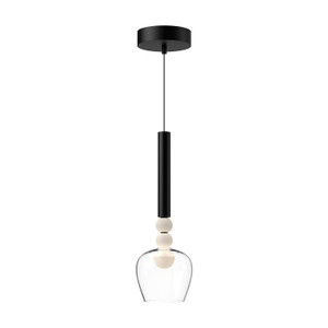 Rise, Pendant, 5.75" – Black/Clear – PD30501-BK/CL-UNV