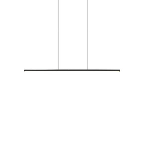 Chute 35-in Black LED Linear Pendant