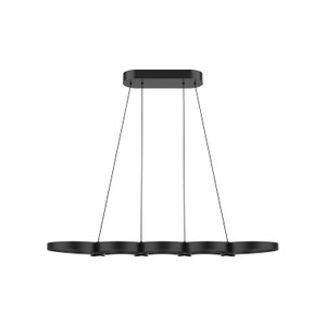 Maestro 38-in Black LED Linear Pendant