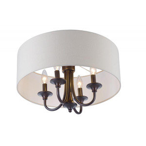 Bongo 18 Inch Semi Flush Mount Light – Oil Rubbed Bronze