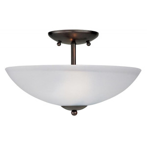 Logan 13 Inch Semi Flush Mount Light – Black