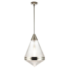 Hargreaves 13.5 Inch Semi Flush Mount Light – Polished Nickel