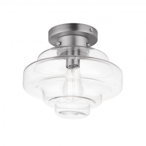 Harbor 12 Inch Flush Mount Light – Satin Nickel