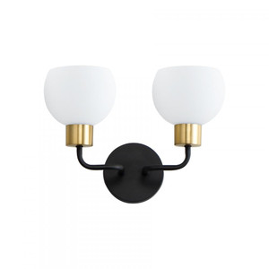 Coraline 14.5 Wall Sconce - Bronze / Satin Brass