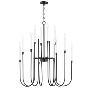 Tux 36 Inch Chandelier – Black