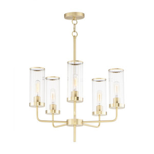 Crosby 24 Inch Chandelier – Satin Brass