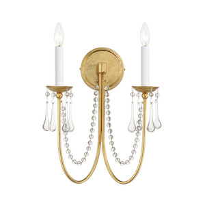 Plumette 14 Wall Sconce - Gold Leaf