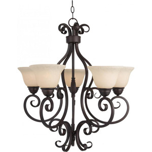 Manor 25.5 Inch Semi Flush Mount Light – Oil Rubbed Bronze