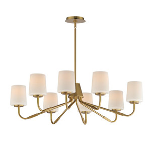 Durham 34.25 Inch Chandelier – Natural Aged Brass