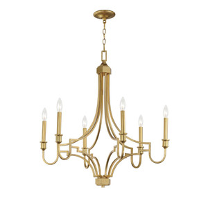 Normandy 29 Inch Chandelier – Gold Leaf