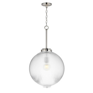 Kasbah 15.75 Inch Semi Flush Mount Light – Satin Nickel