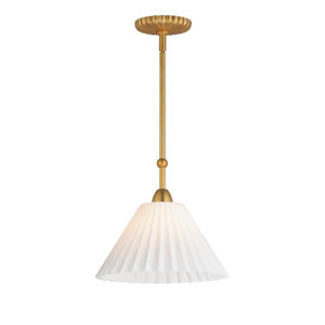 Kismet 12 Inch Semi Flush Mount Light – Gold Leaf