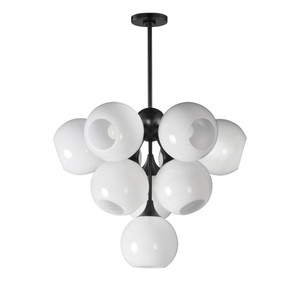 Neve 27.5 Inch 10 Light Pendant – Black