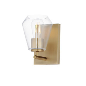 Geode 5.25 Wall Sconce - Natural Aged Brass
