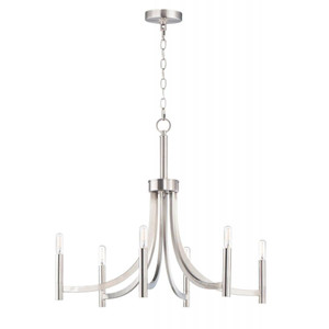 Lyndon 28 Inch Chandelier – Satin Nickel