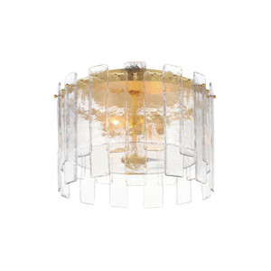Warren 14.5 Inch Flush Mount Light – Gold Leaf
