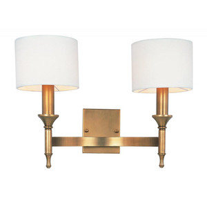 Fairmont 18 Wall Sconce - Natural Aged Brass