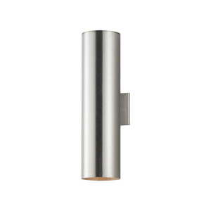 Outpost 5 Inch Outdoor Wall Lantern – Brushed Aluminum
