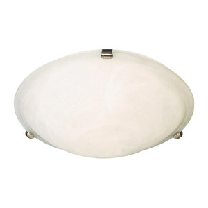 Malaga 16 Inch Flush Mount Light – Satin Nickel