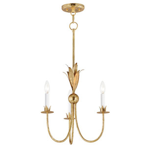 Paloma 16 Inch Mini Pendant – Gold Leaf