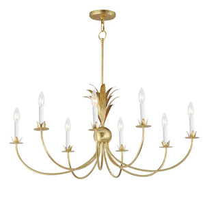 Paloma 36 Inch Chandelier – Gold Leaf