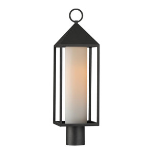 Aldous 7 Inch Outdoor Post Lantern – Black