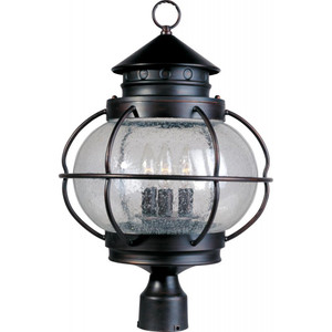 Portsmouth 14 Inch Outdoor Post Lantern – Oil Rubbed Bronze