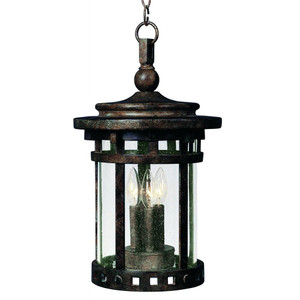 Santa Barbara DC 9 Inch Outdoor Hanging Lantern – Sienna