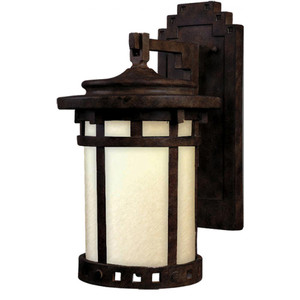 Santa Barbara Dark Sky 7 Inch Outdoor Wall Lantern – Sienna