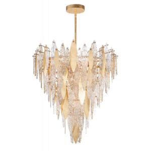 Majestic 32.5 Inch Chandelier – Gold Leaf
