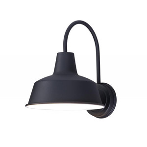 10 Inch Outdoor Wall Sconce – Black