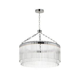 Jolie 24 Inch Semi Flush Mount Light – Polished Nickel