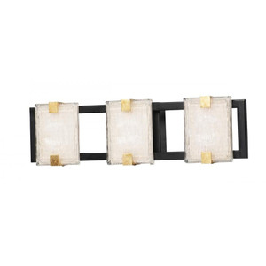 Radiant nan Bathroom Vanity - Black / Gold Leaf