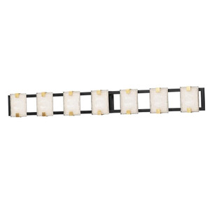 Radiant nan Bathroom Vanity - Black / Gold Leaf