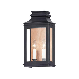 Savannah VX 7.75 Inch Outdoor Wall Lantern – Antique Copper / Black Oxide