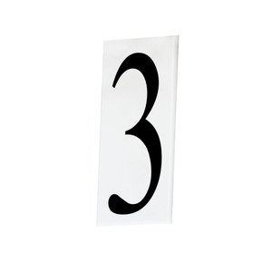 2.25 Inch Address Number 3 – White
