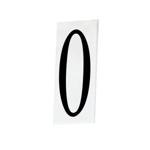 2.25 Inch Address Number 0 – White