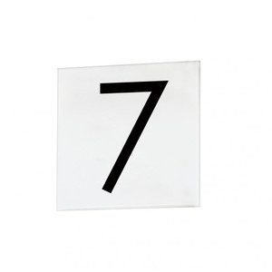 4 Inch Address Sans Serif Number 7 – White