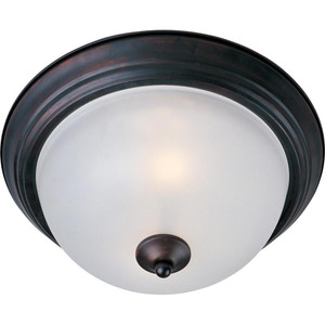 Essentials 15.5 Inch Flush Mount Light – Oil Rubbed Bronze