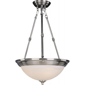Essentials 15 Inch Invert Bowl Pendant – Satin Nickel